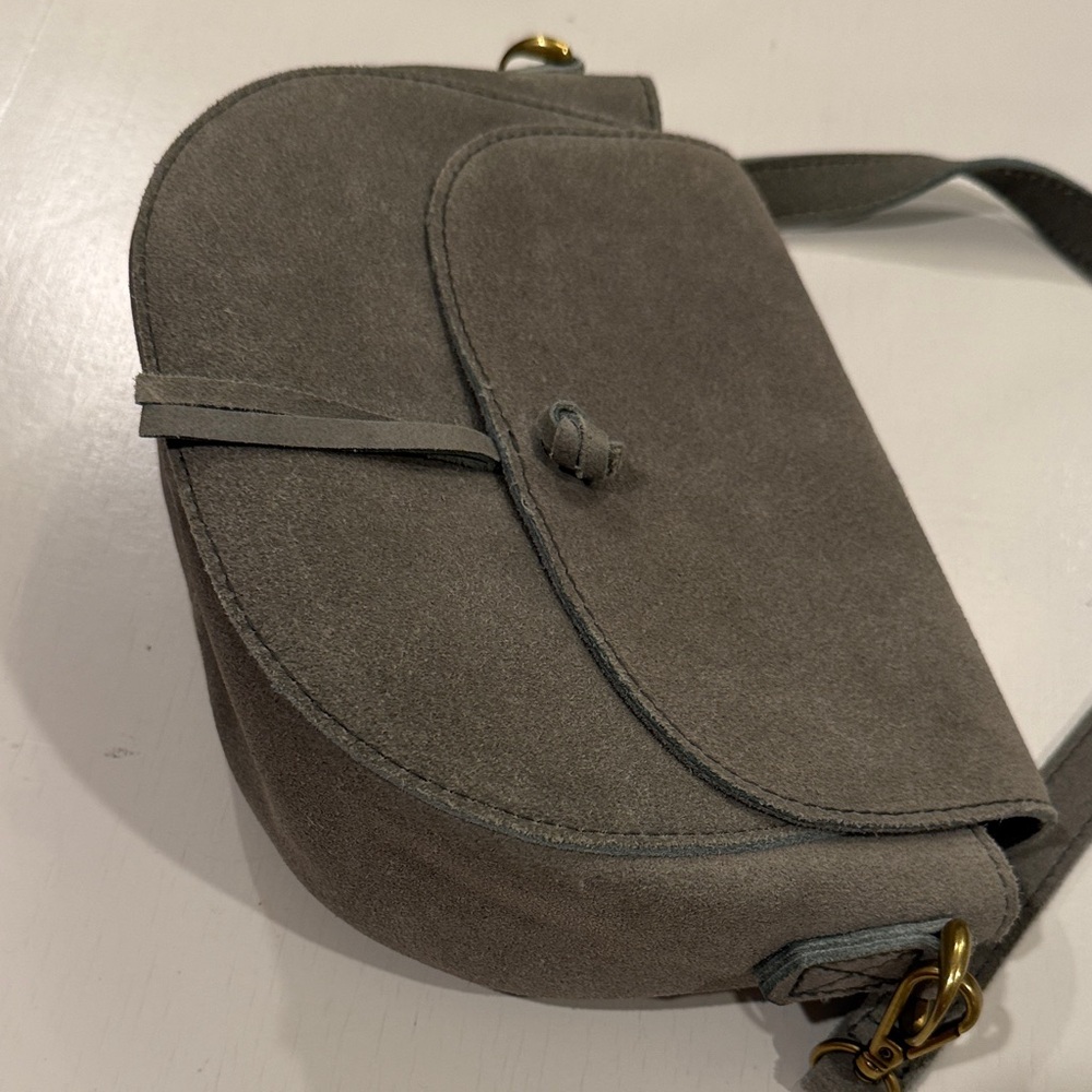 Madewell sage Suede Crossbody Bag - Picture 7 of 8